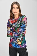 Blouse Zip Mosaic Fern - packshot