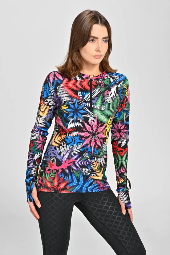 Blouse Zip Mosaic Fern - packshot