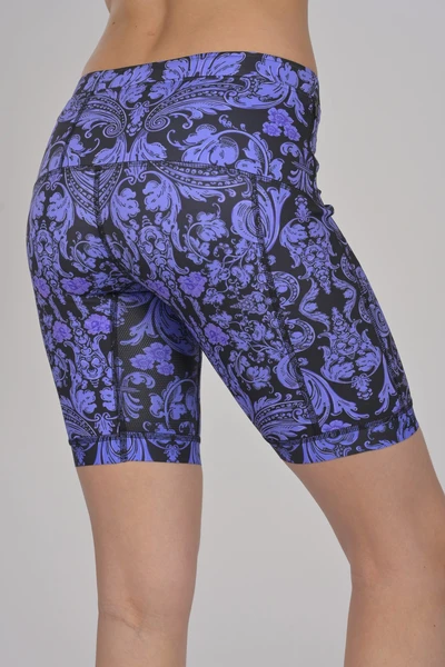 Krótkie legginsy z taśmami stabilizującymi Ornamo Viola