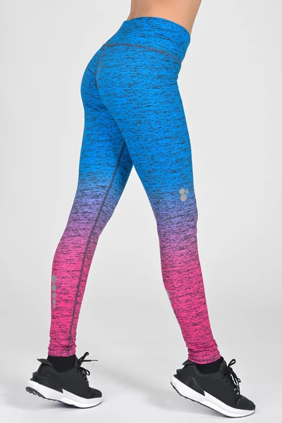 Legíny regular s pásem Pro Melange Azzurro-Rosa