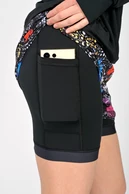 Spodenki sportowe z legginsami damskie Black - packshot