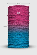 Wielofunkcyjny komin sportowy Melange Azzurro-Rosa - packshot