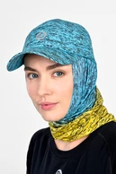 Wielofunkcyjny komin sportowy Melange Turchese-Limone - packshot