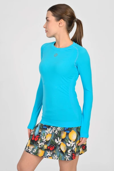 Oddychující sportovní dlouhý rukáv Ultra Turquoise