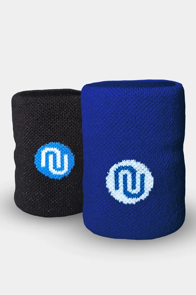 Cotton wristband 2 pcs Blue-Black